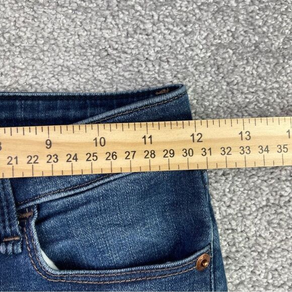 Abercrombie & Fitch Jeans Women's 24 Blue Skinny Mid-Rise Dark Denim - Picture 7 of 11